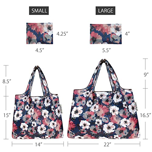 Image of allydrew Large Foldable Tote Nylon Reusable Grocery Bag
