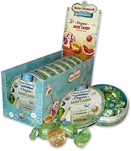 Miniatura 3 de Caramelo duro orgánico de pera y canela D'Anjou por Torie & Howard Candy Company - Lata de 2 onzas (paquete de 2)