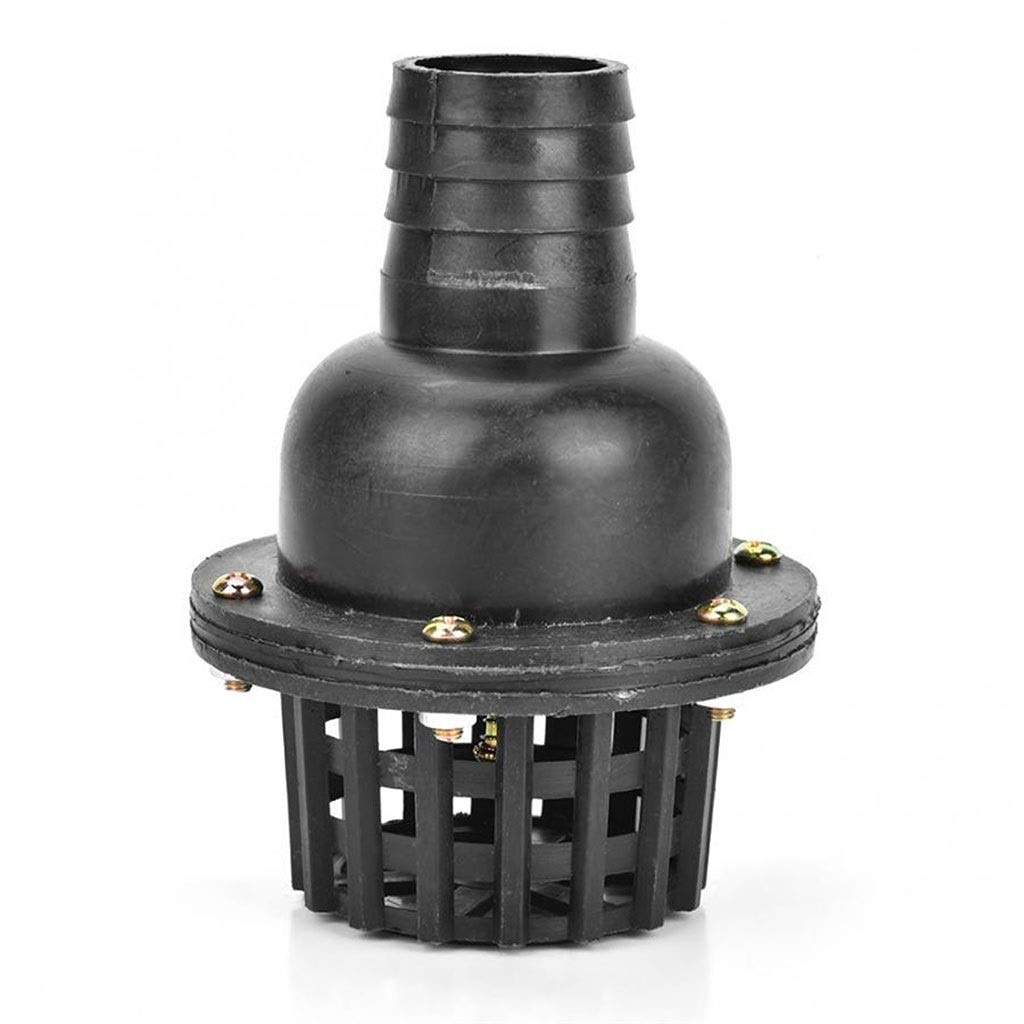 Filtro para Bomba de Agua, Válvula de retención PVC Negra 1,5 "2" 2, 3 "4", Parte Inferior del Filtro Bombeo Bomba Agua for máquina Fluido, Uds(3 Inch)
