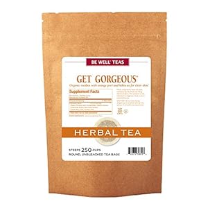 The Republic of Tea Be Well Teas No. 1, Get Gorgeous Herbal Tea For Clear Skin, Refill Pack of 250 Tea Bags
