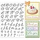 PH PandaHall 26 Alphabet Stempel für Kartenherstellung, Handgeschriebene Buchstaben Silikon Transparenter Gummistempel für Journal, Scrapbooking, Geschenkanhänger, Fotoalbum Dekoration