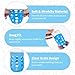 4 Pack Silicone Sleeves Compatible with Gulicola Glass Bottle, Silicone Sleeves for Glass Bottle, Soft and Flexible, Protect Bottles from Drops and Cracks, with Built-in Marking, Blue