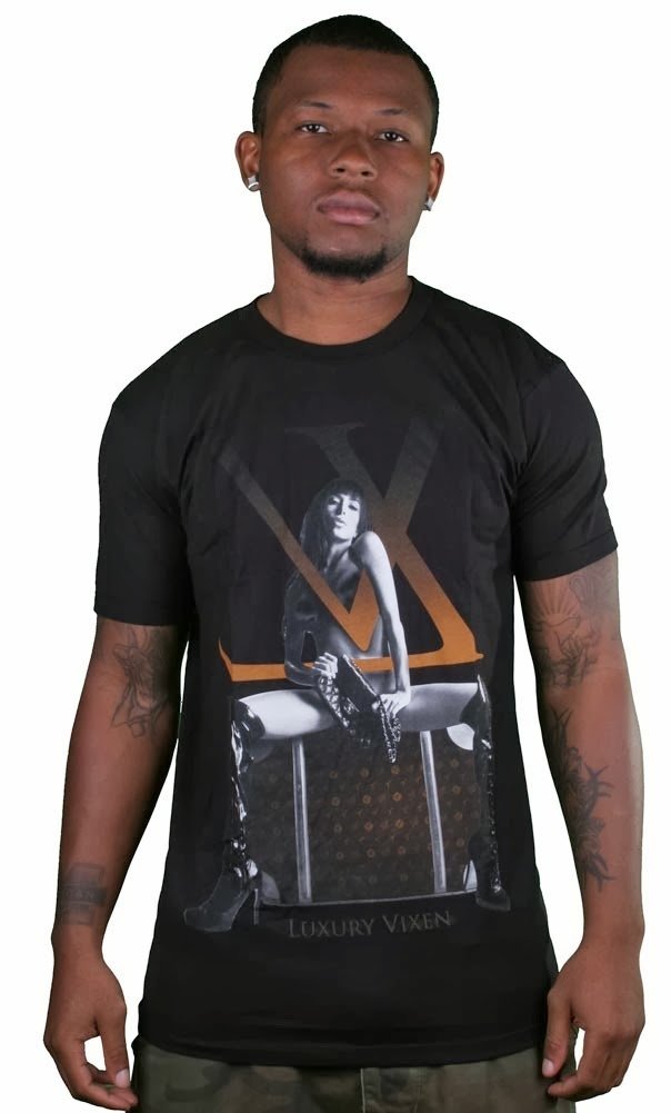 T.I.T.S. Luxury Vixen Black Graphic Tee Crewneck Lela Star 3XL T-Shirt