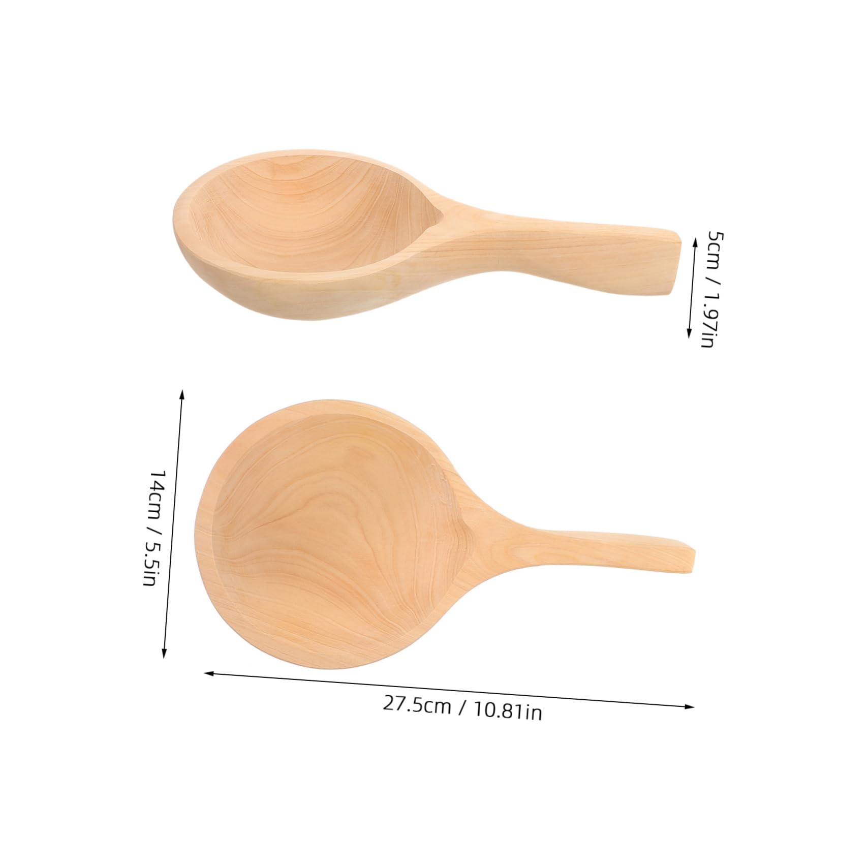 LABRIMP Pala De Agua De Madera De Abeto Para Cocinar Versátil y Multiusos Para Arroz y Preparar Comidas