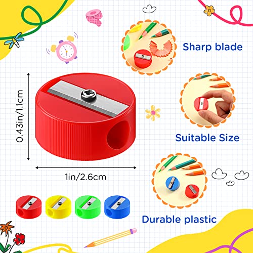 Kisston 2000 Pack Pencil Sharpeners Bulk Sharpener Round Handheld Sharpener Small Portable Colored Manual Pencil Assorted Colored Pencil Sharpener For Kids Adults Office School Supplies #TOP1