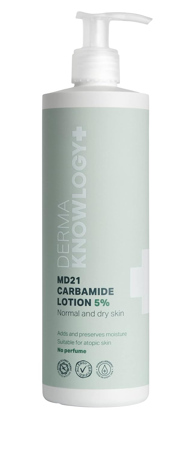 | MD21 Carbamide Lotion 5% | For normal & dry skin | Without Perfume | Moisturizes & Soothes | Allergy certified | Suitable for infants, children & adults | 400ML