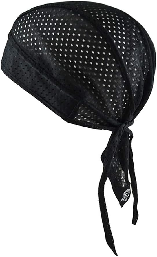 Men Women Breathable Cycling Bandana Headscarf Adjustable Sweat Wicking Quick Dry Mesh Head Scarf Wrap Liner Skull Cap