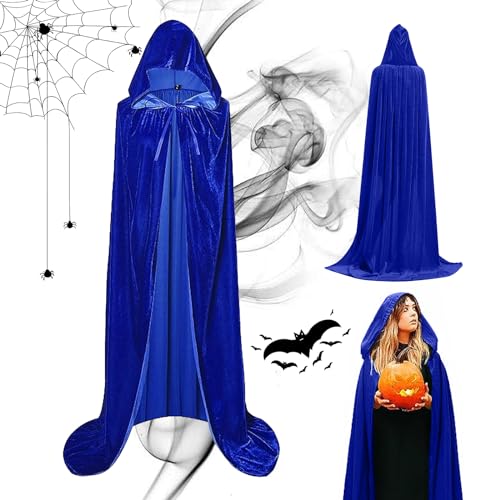 Hiqe-Fl 001 Blauer Halloween-Kapuzenumhang 150CM