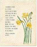 Golden Daffodils William Wordsworth Inspirational Literary Quote. Available Fine Art Paper,...