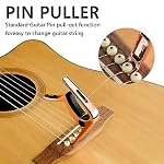 Geekria 3IN1 Guitare Capo, Zinc Alliy Metal Capo pour guitares acoustiques et électriques, Ukulele, Mandolin, Accessoires pour guitare classique (Rose Gold)