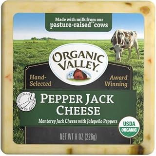 Organic Valley Pasture Pepper Jack Cheese, 8 Ounce -- 12 per case.