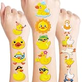 96 PCS Duck Pre-Cut Temporary Tattoos for Kids