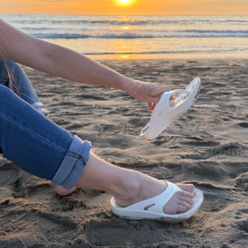 Image of Oka Unisex Recovery Flip Flops | Arch Support Cushioned Sandal | Lightweight Sustainable | Made in the USA