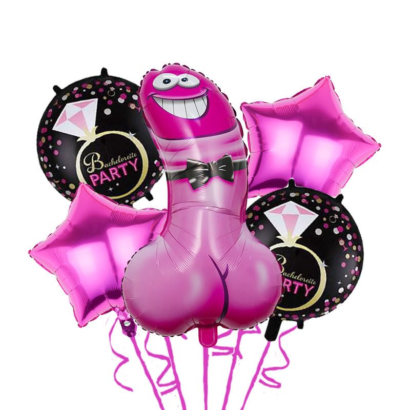Image of Bachelorette Balloons Fun Decoration for Bachelorette Party Naughty Funny Balloons for Bachelorette Party Bridal Shower Girls Night Bachelorette Party Balloons Decorations Supplies