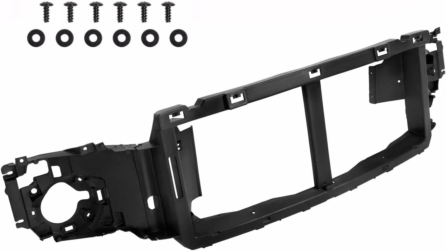 Suitable for Durable Front Header Panel Replacement for 2005-2007 Ford F250, F350, F450, F550 Super Duty & Excursion | Compatible with FO1221135, FO1220240, 6C3Z8A284A |PP Plastic Headlight Mounting