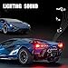 Lambo Toy Car Sian FKP3 Die-Cast Car Model with Lights and Sound Pull Back Toy Car for Boys Age 3 4 5 6 + Year Old (Blue)