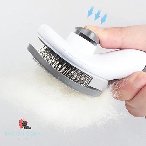 Escova Pelos Pet Automática Autolimpante Ultra Rasqueadeira Mágica para Gatos Cães Coelhos Cachorros