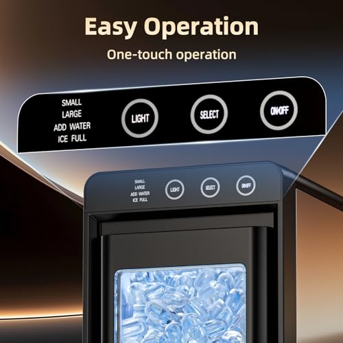 Image of Antarctic Star Ice Maker, Portable Ice Machine with Self-Cleaning Function, 8 Cubes in 6 Mins Fast Countertop Ice Making, Compact Ice Maker for Home, Kitchen, RV, Travel, Black