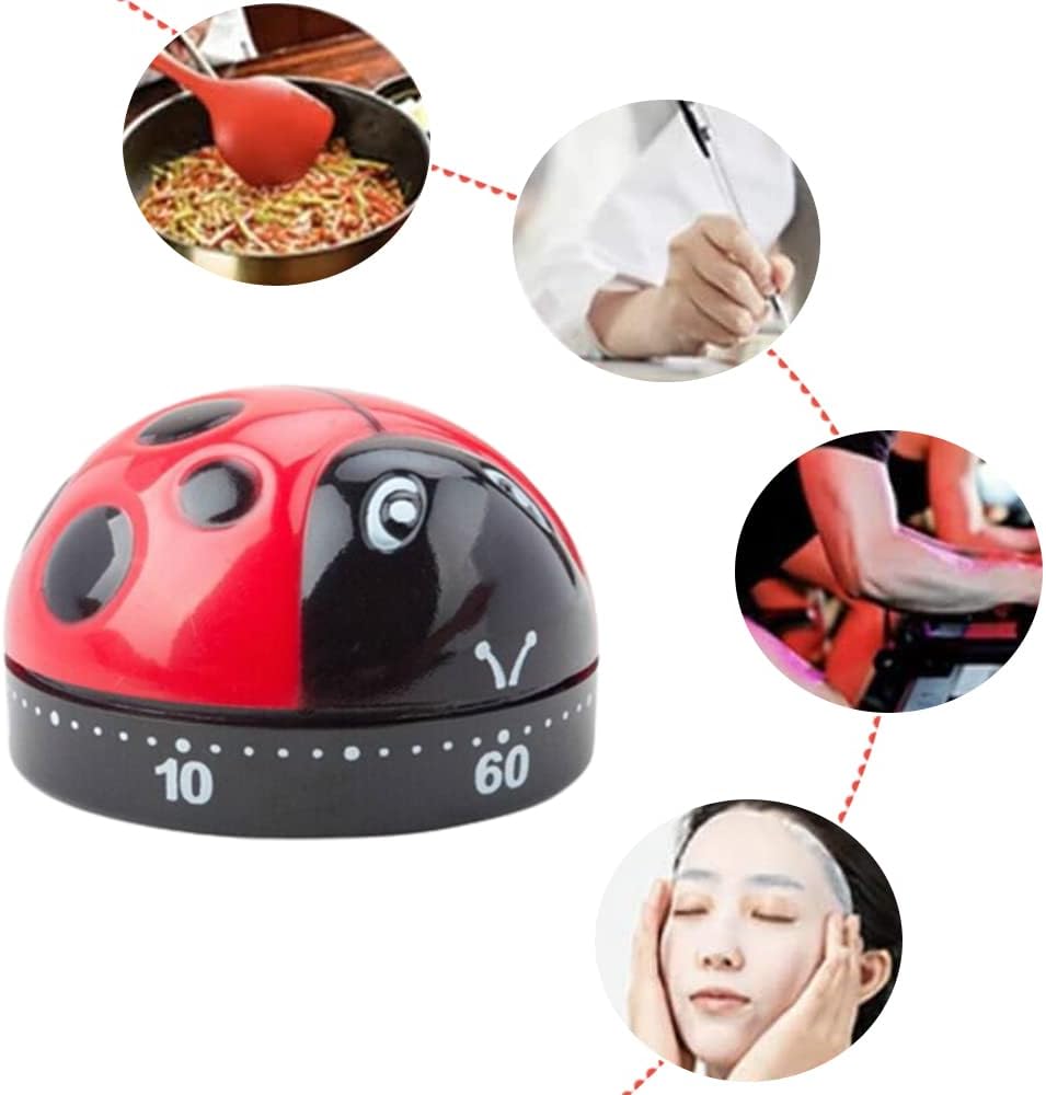 60 Minutes Kitchen Timer Clock with Loud Alarm Mechanical Timer No Battery Required Countdown Timer for Cooking Baking Steaming
