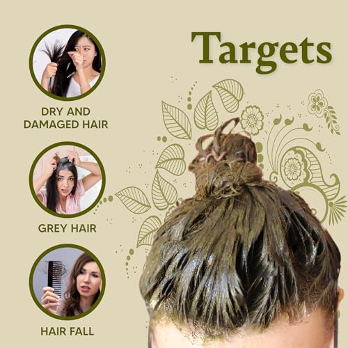 Image of Vithoba Keshratna Herbal Henna Hair Color Powder 50g | Men & Women