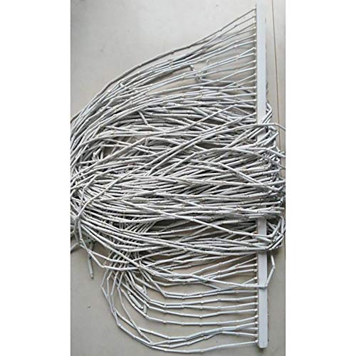 Rideaux de perles en bois rustique blanc de qualité supérieure 90x200 - 4
