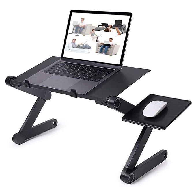 Acorn Crafts,T8 Table for Laptop Stand for Sofa and Bed, Desk Portable Adjustable Laptop Table Stand Up/Sitting with Mouse Pad (Black,) (B0D3LVKVMV) Amazon Price History, Amazon Price Tracker