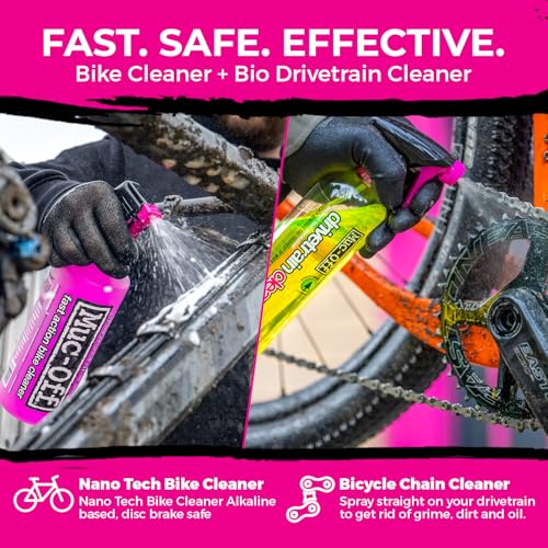 image for Muc-Off Nano Tech Bike Cleaner 1000ml & Bio Drivetrain Cleaner 500ml B
