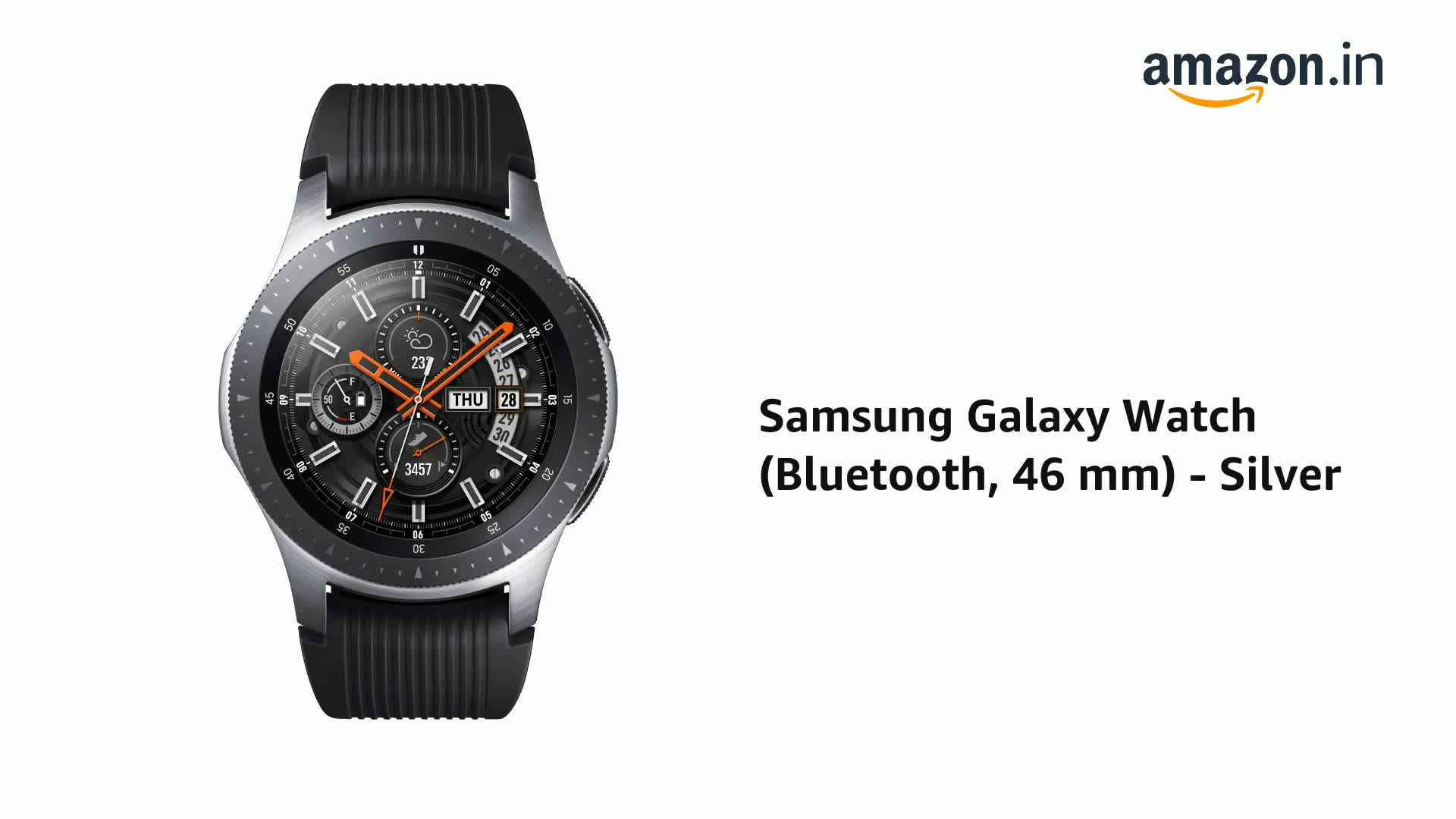 Samsung Galaxy Watch (Bluetooth, 46 mm) - Silver : Amazon.in