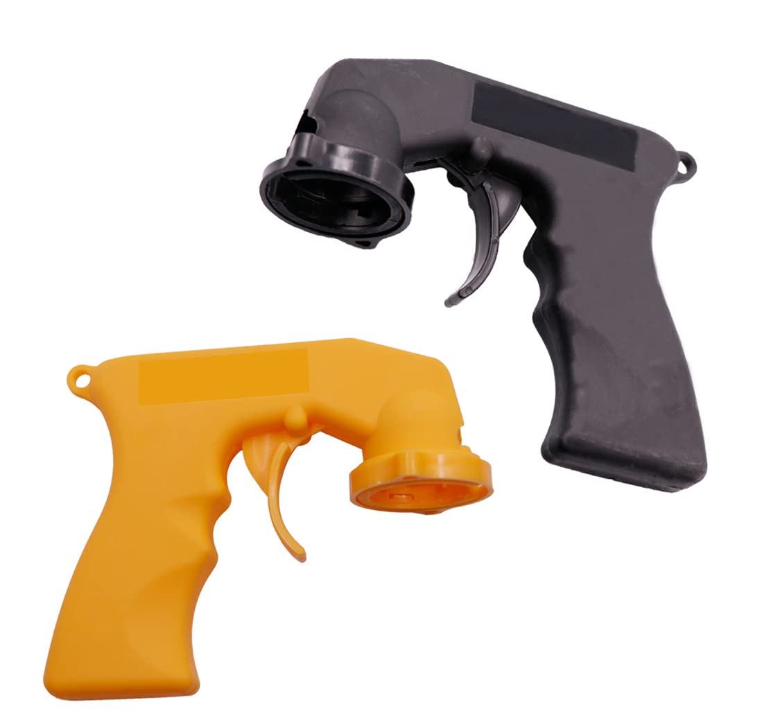 WANGCL Spruzzatore con Impugnatura a spruzzo con Impugnatura a spruzzo e grilletto con Impugnatura Completa per Vernice Spray, lubrificanti (Nero e Giallo)