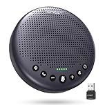 EMEET Conference Speaker and Microphone w/8 Mics, 360° Voice Pickup, Noise Reduction, Bluetooth/USB/Dongle Speakerphone for 10 People w/Daisy Chain for 18, Compatible w/Leading Platforms, 2024 Version