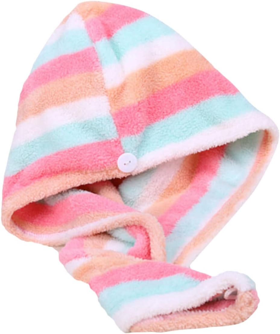 Angoily Thick Hair Drying Cap Quick Dry Hair Wrap Hair Towel Natural Dry for Long Hair