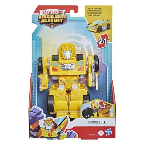 Transformers Rescue Bots Academy Bumblebee Converting Toy Robot, Playskool Heroes 6-Inch Collectible Action Figure Toy for Kids Ages 3 and Up (Amazon Exclusive) - image 2