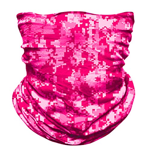 MIRKOO Outdoor Camouflage Face Mask, Breathable Seamless Tube Dust-proof Windproof UV Protection Motorcycle Bicycle ATV Face Mask for Motorcycling Cycling Hiking Camping Climbing Fishing (OCAMO-346)