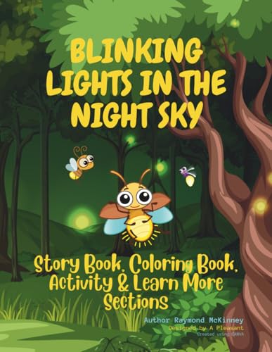 BLINKING LIGHTS IN THE NIGHT SKY: A 3-IN-1 Story Book, Coloring Book, and a Learn More Section
