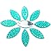 11x23mm Crystal Clear Blue Rhinestones Flat Back Sew On Resin Horse Eye Gems Fancy Strass Stones For Clothing Dress Craft 60PCS 2 Holes