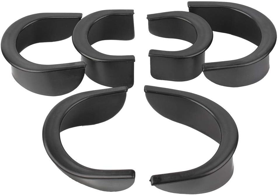 Pool Table Hole Pocket Rubber Liners Snooker Accessories, Black (4pcs Corner Liners + 2pcs Sides Liners) 2