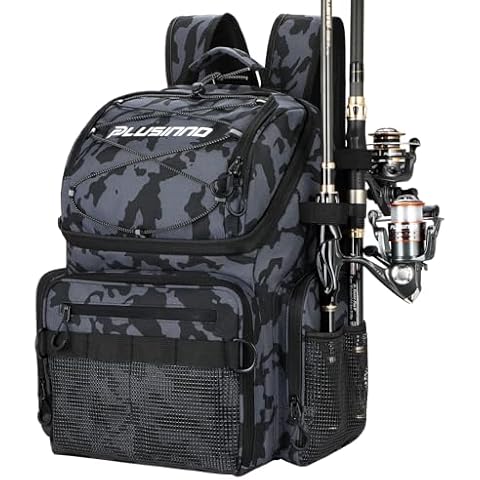 PLUSINNO Fishing Backpack with Cooler Cover