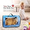 Perfect-Petzzz-Tote-for-Lifelike-Stuffed-Interactive-Pet-Dogs-and-Cats-Nylon-and-Mesh-Toy-Carrier-for-Pet-Animals-Zippered-Carrying-Case-Accessory-Blue Nylon and Mesh Toy Carrier for Pet Animals