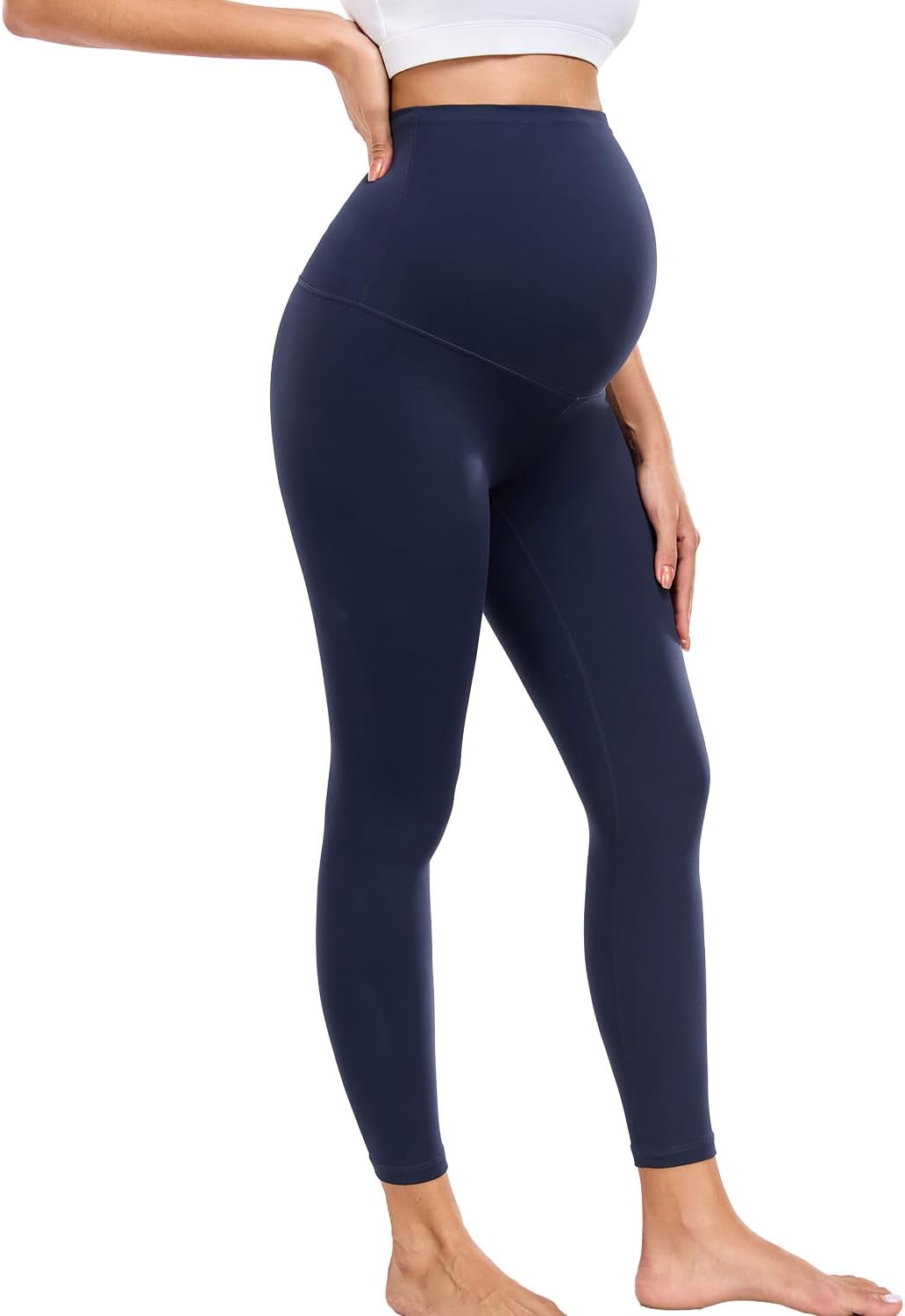 wirarpa Women's Maternity Leggings Over The Belly Pregnancy Yoga Pants Buttery Workout Activewear 25"
