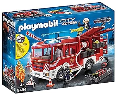 Playmobil City Action Camión de Bomberos con Luces y Sonido, a Partir de 4 Años (9464), Multicolor, Talla Única | Ya disponible en tu tienda friki favorita! En mundofriki.es! Playmobil City Action Camión de Bomberos con Luces y Sonido, a Partir de 4 Años (9464), Multicolor, Talla Única | Ya disponible en tu tienda friki favorita! En mundofriki.es!