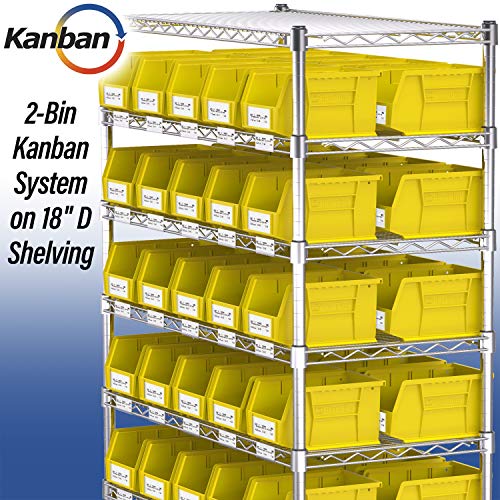 Akro-Mils 30237 Akrobins Plastic Storage Bin Hanging Stacking Containers, (9-Inch X 6-Inch X 5-Inch), Blue, (12-Pack), Model Number: 30237Blue #TOP2