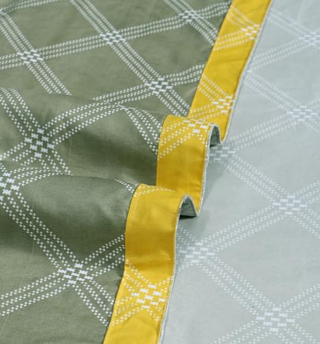 Image of RD TREND Cloud Cotton AC Summer Chadar for Sleeping | 210 TC Soft Lightweight Breathable Double Topsheet /Odhne Wali Chadar | Double Bed Bedsheet 90x100 Inch Green
