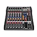 6 Channel Mini Audio Mixer USB DJ Stage Live Sound Board Console Professional Mixing Console,Multi-channel Input for Music Studio Recording Singing