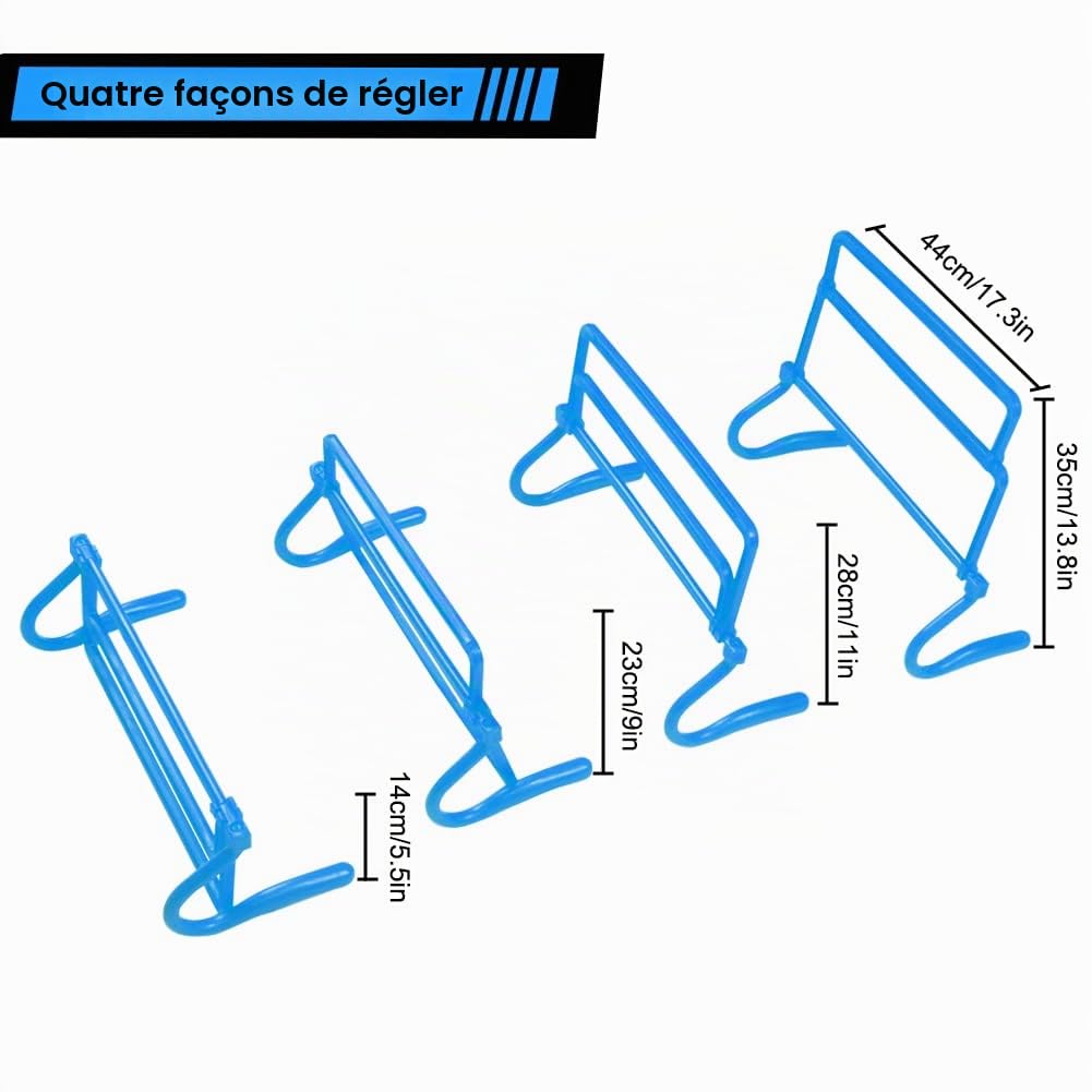 Set d'entraînement de football, set d'accessoires d'entraînement de football, Agility Speed Ladder, échelle de coordination de 5m, 10 x cônes pour slalom, parachute de résistance, corde à sauter