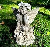 Photo Gallery statua da giardino fatata per esterni, 32 cm, angelo custode che tiene il viso su base floreale, scultura decorativa da giardino in resina impermeabile, regalo unico per patio, balcone, cortile, Photo Gallery statua da giardino fatata per esterni, 32 cm, angelo custode che tiene il viso su base floreale, scultura decorativa da giardino in resina impermeabile, regalo unico per patio, balcone, cortile,