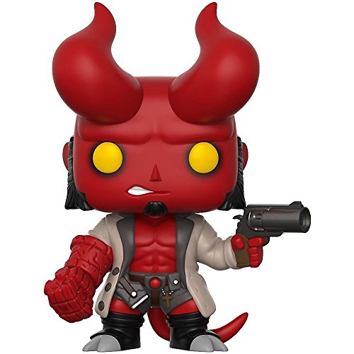 POP Funko Comics: Hellboy - Hellboy with Horns Limited Edition Chase Vinyl Figure Vinyl Figure (Includes Compatible Box Protector Case)