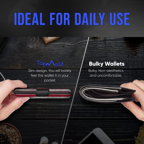 Topmost TP001 Rfid-Blocking Aluminum Wallet Credit Cards Holder For Men & Women - Slots For 12 Cards And Bills thumb #3