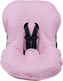 JANABEBE Universal Padded Cover Liner for Baby car seat Gr 0, 1 (Compatible with Maxi COSI, Chicco, Britax and More) (Pink Sparkles)