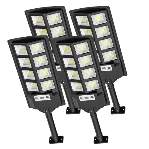 Lampe solaire d'extérieur anti-obscurité 12000lm DEL étanche grand angle pour parking et cour