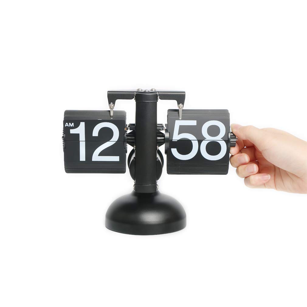 Buy Flip Click Clock, Home Décor Desk Clock, Retro Auto Flip Down, Vintage Clock, Stainless